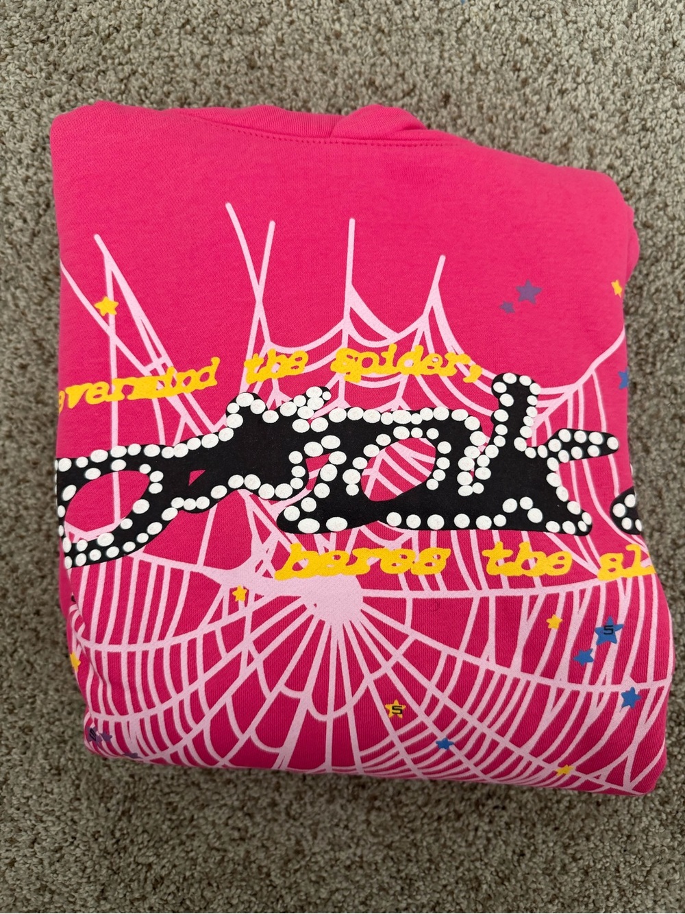 Sp5der Worldwide Hoodie Pink
